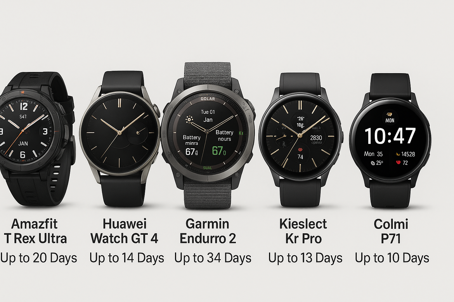 Which Smartwatch Has the Longest Battery Life?