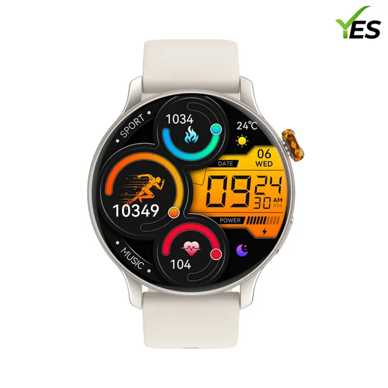 YES Active Pro Smartwatch – 1.43" AMOLED HD, Bluetooth Calling, JL7012 Processor