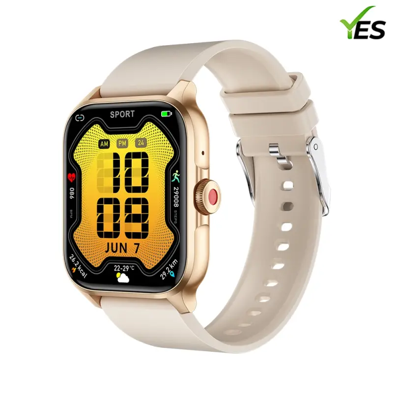 YES Neo Fit 2 Smartwatch – 1.85" HD Display, BT Calling, IP68 Waterproof