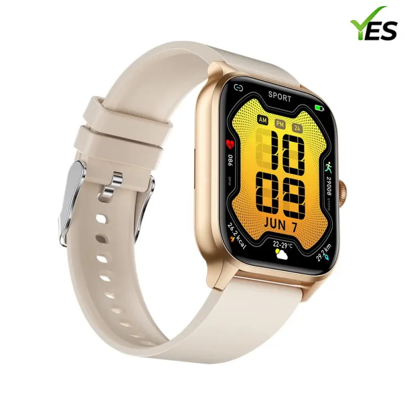 YES Neo Fit 2 Smartwatch – 1.85" HD Display, BT Calling, IP68 Waterproof
