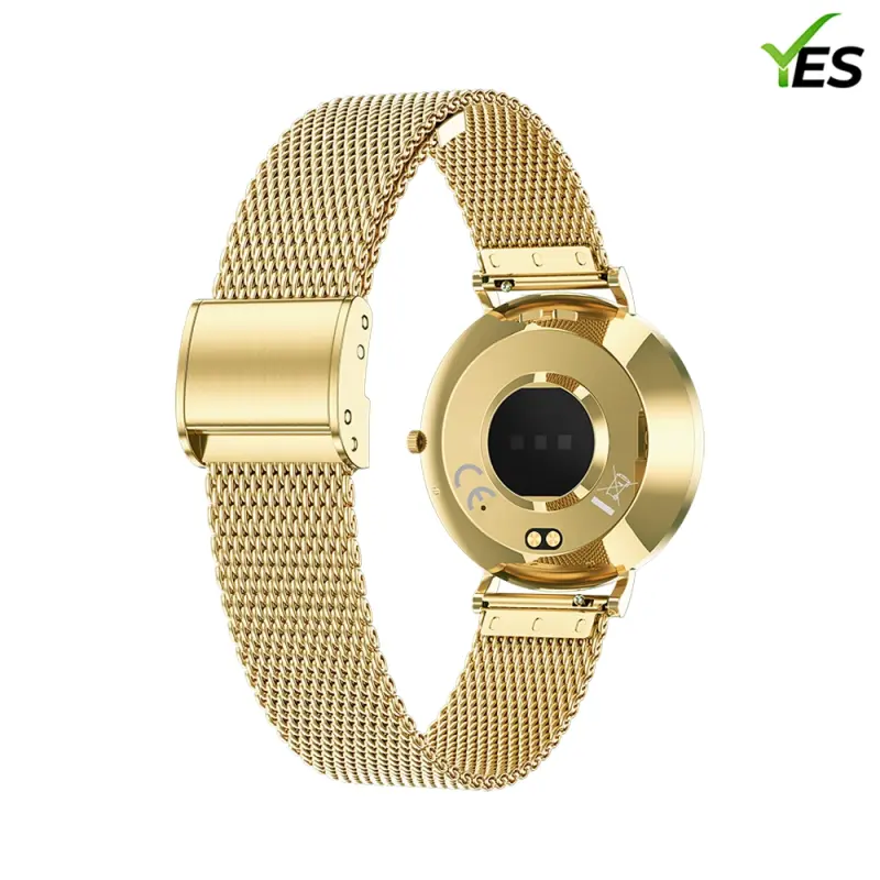 YES Opal Flow Smartwatch – 1.19" AMOLED, Stainless Steel Body, IP68