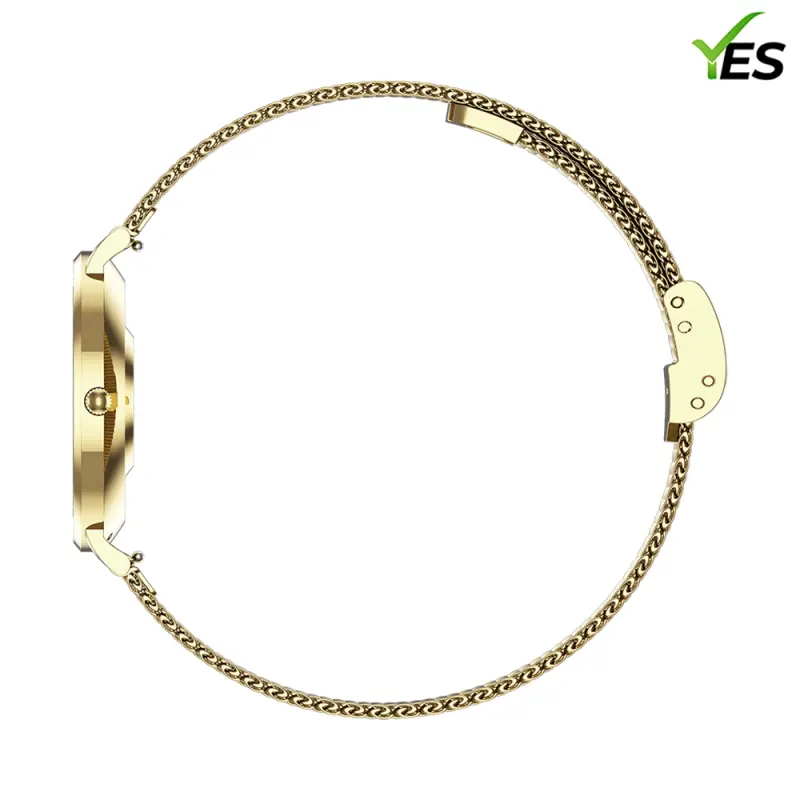 YES Opal Flow Smartwatch – 1.19" AMOLED, Stainless Steel Body, IP68