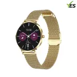 YES Opal Flow Smartwatch – 1.19" AMOLED, Stainless Steel Body, IP68