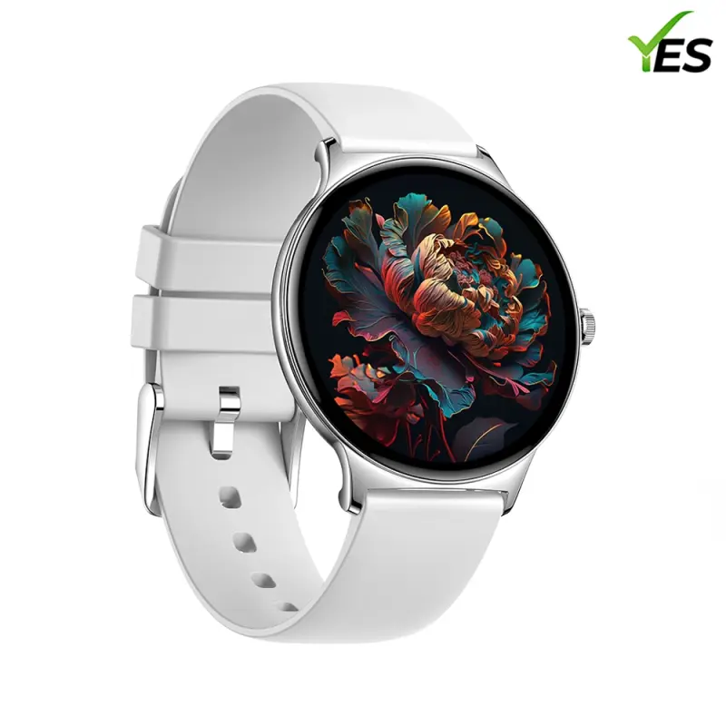 YES Slim Sense Smartwatch – 1.43" AMOLED 466×466 Display, Bluetooth Calling & Music, IP68 Waterproof, Premium Slim Zinc-Alloy Body