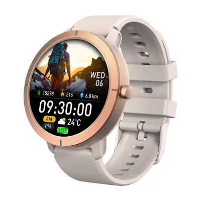 YES Trail GPS Smartwatch – 1.32" AMOLED 466×466, Built-in GPS + Compass, 5ATM Waterproof, SpO₂ & Heart Rate Monitor