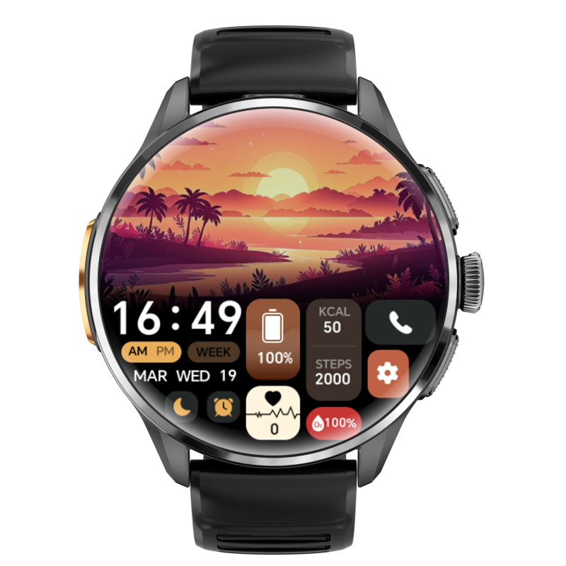 YES Power Link Pro 4G Android Smartwatch with 1.80″ AMOLED Display, SIM, App Download, Dual-Mode Calling & Health Monitoring