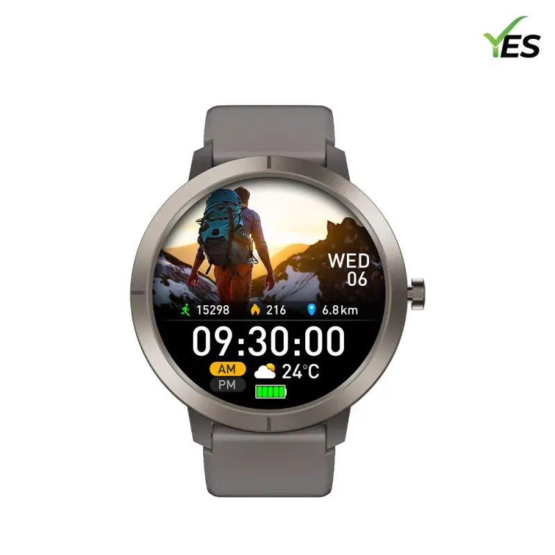 YES Trail GPS Smartwatch – Premium AMOLED Display, GPS Navigation, Compass, SpO2 & Heart Rate Monitor